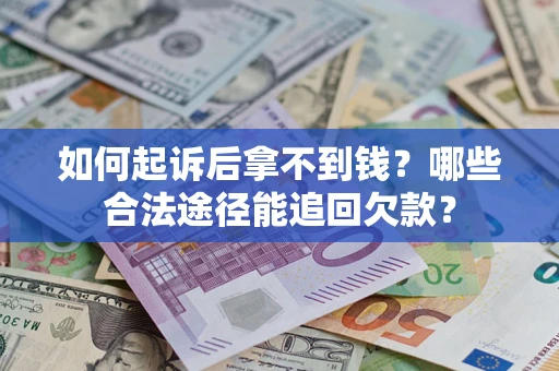 武汉如何起诉后拿不到钱？哪些合法途径能追回欠款？