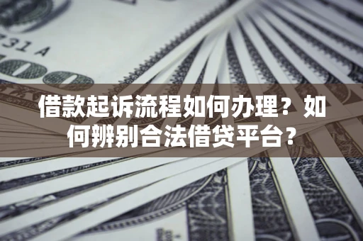 武汉借款起诉流程如何办理？如何辨别合法借贷平台？
