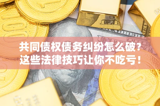 武汉共同债权债务纠纷怎么破？这些法律技巧让你不吃亏！