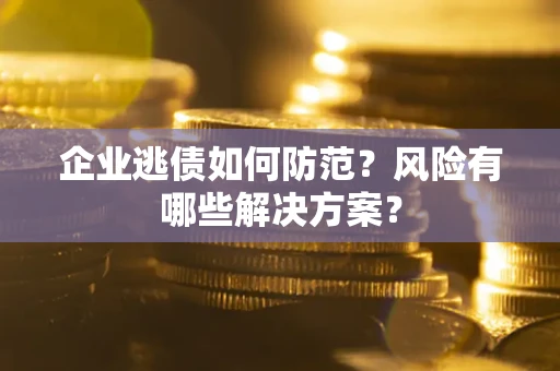 武汉企业逃债如何防范？风险有哪些解决方案？