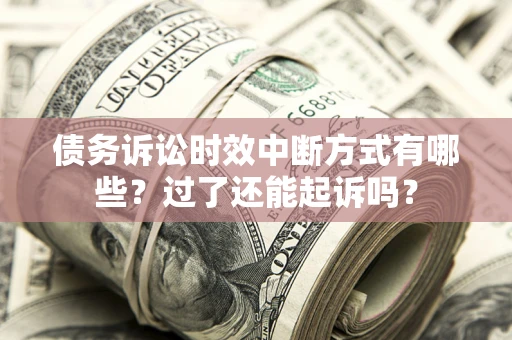 武汉债务诉讼时效中断方式有哪些？过了还能起诉吗？