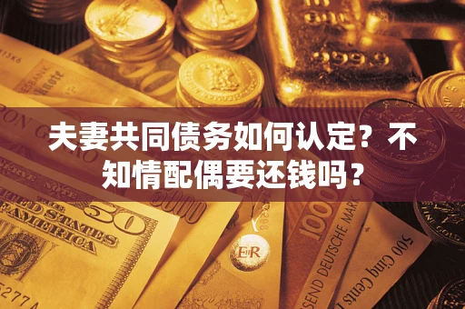 武汉夫妻共同债务如何认定？不知情配偶要还钱吗？