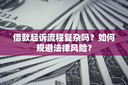 武汉借款起诉流程复杂吗？如何规避法律风险？