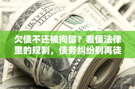 武汉欠债不还被拘留？看懂法律里的规制，债务纠纷别再徒劳奔波