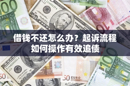 武汉借钱不还怎么办？起诉流程如何操作有效追债