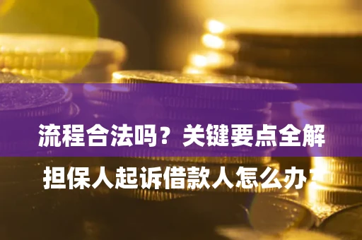 武汉

担保人起诉借款人怎么办？流程合法吗？关键要点全解析