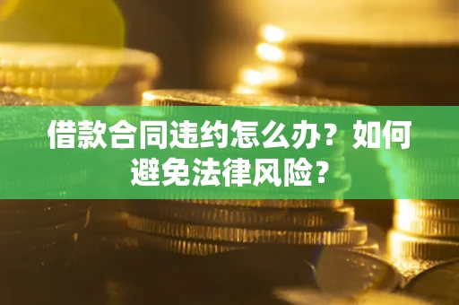 武汉借款合同违约怎么办？如何避免法律风险？