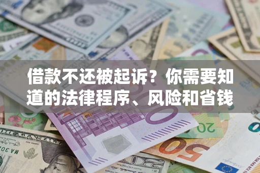 武汉借款不还被起诉？你需要知道的法律程序、风险和省钱技巧