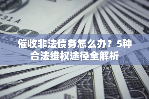 武汉催收非法债务怎么办？5种合法维权途径全解析