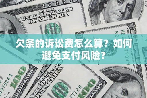 武汉欠条的诉讼费怎么算？如何避免支付风险？