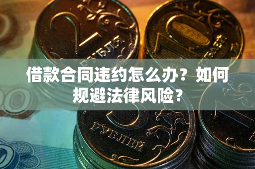 武汉借款合同违约怎么办？如何规避法律风险？