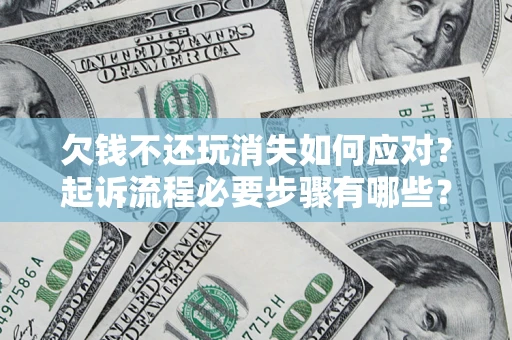 武汉欠钱不还玩消失如何应对？起诉流程必要步骤有哪些？